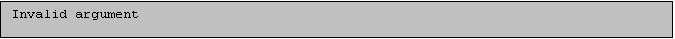 Text Box: Invalid argument