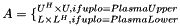 \[ A = \{_{L\times L^H, if uplo = PlasmaLower}^{U^H\times U, if uplo = PlasmaUpper} \]