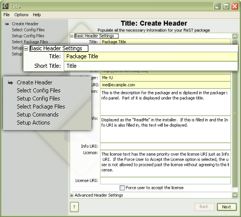Create Header