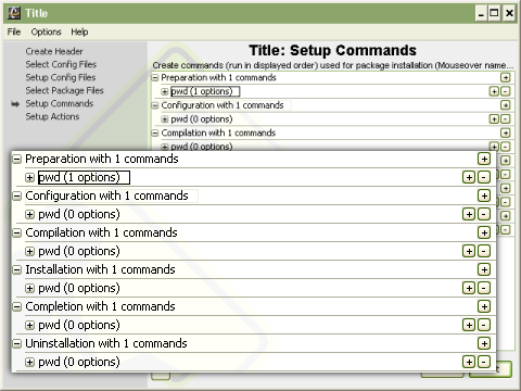 Command Sections